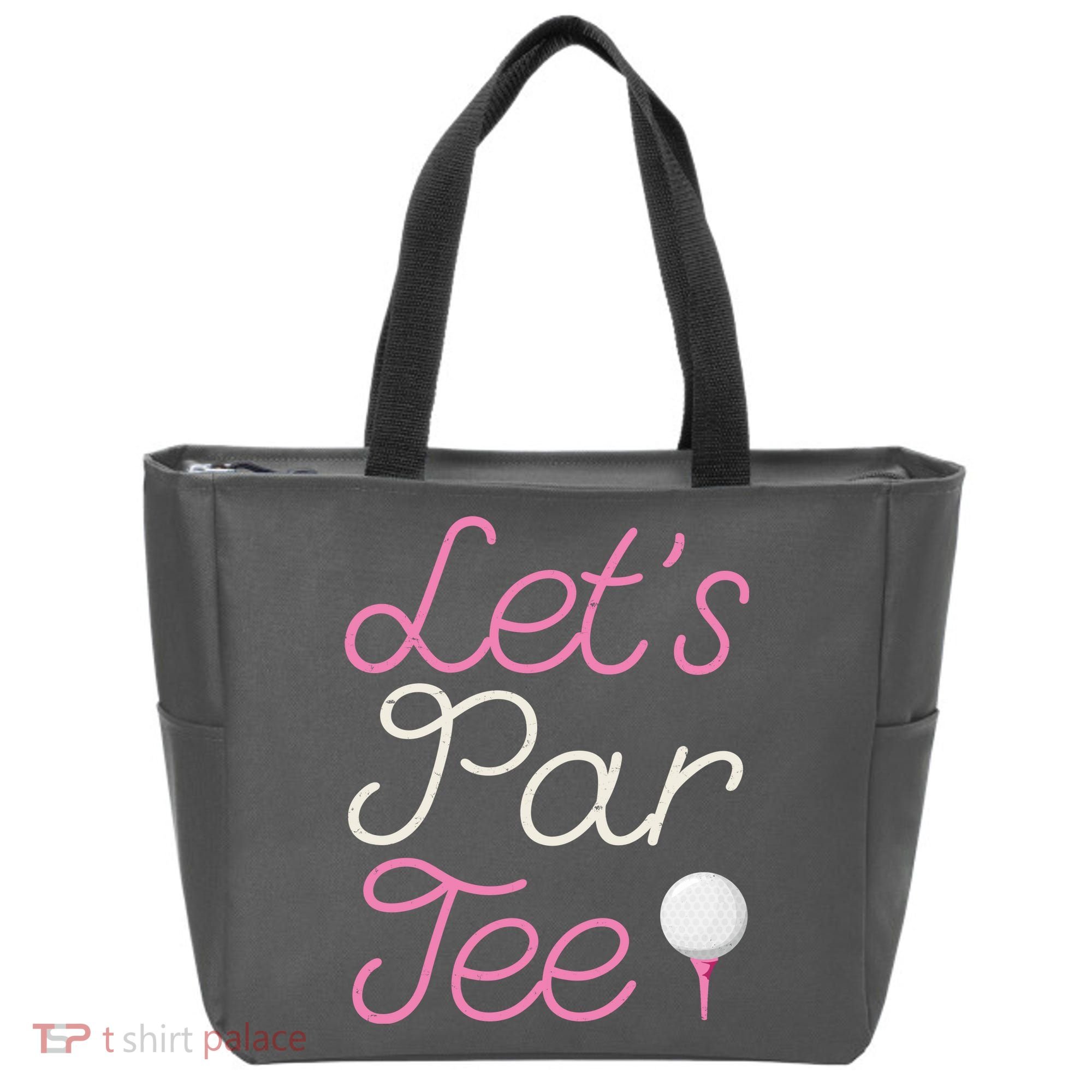 Lets Par Tee Funny Party Golf Tote Bag