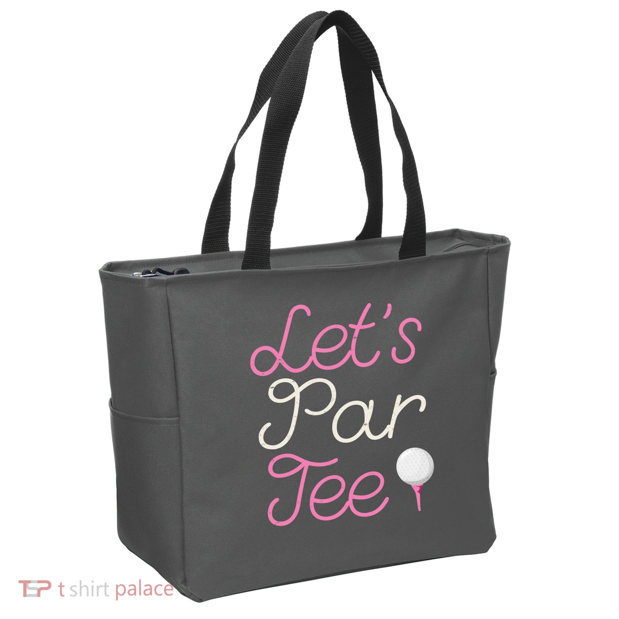 Lets Par Tee Funny Party Golf Tote Bag
