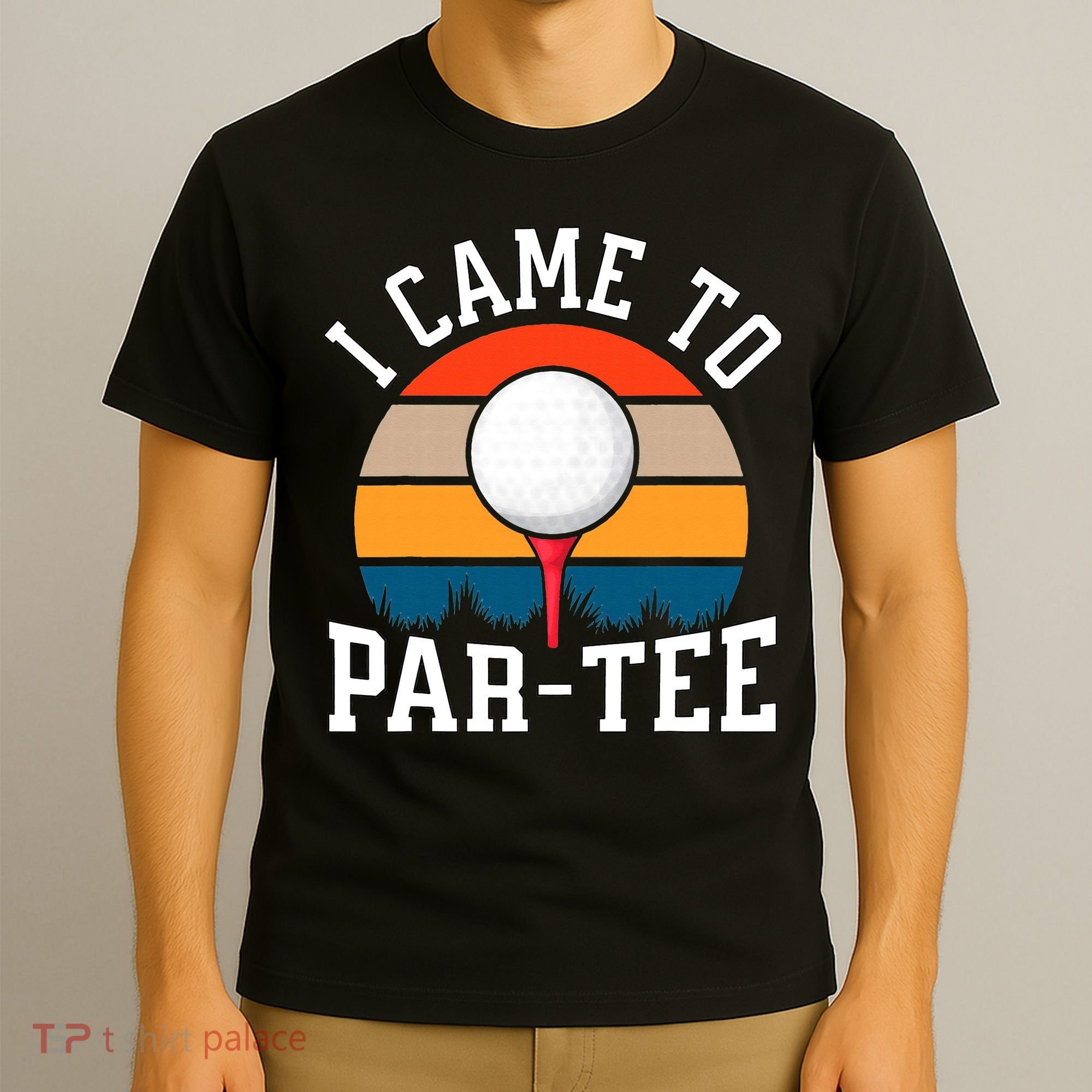 Let's Par Tee Partee Funny Golfing Retro Vintage Golfer T-Shirt