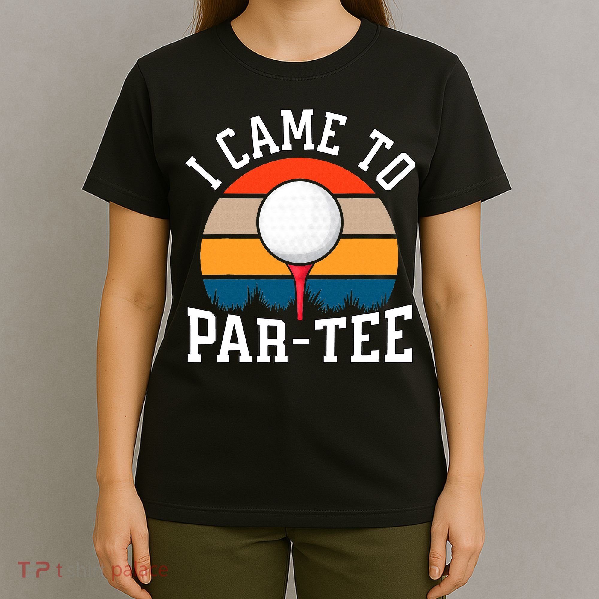 Let's Par Tee Partee Funny Golfing Retro Vintage Golfer T-Shirt