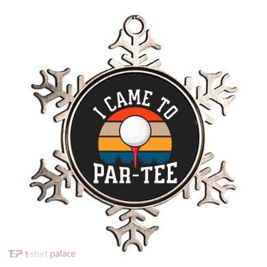 Let's Par Tee Partee Funny Golfing Retro Vintage Golfer Ornament