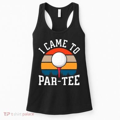 Let's Par Tee Partee Funny Golfing Retro Vintage Golfer Women's Tank Top
