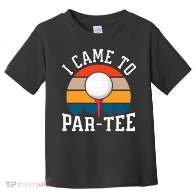 Let's Par Tee Partee Funny Golfing Retro Vintage Golfer Toddler T-Shirt