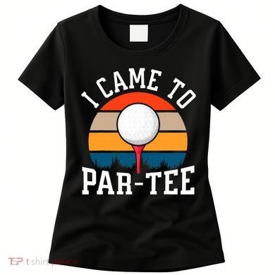 Let's Par Tee Partee Funny Golfing Retro Vintage Golfer Women's T-Shirt