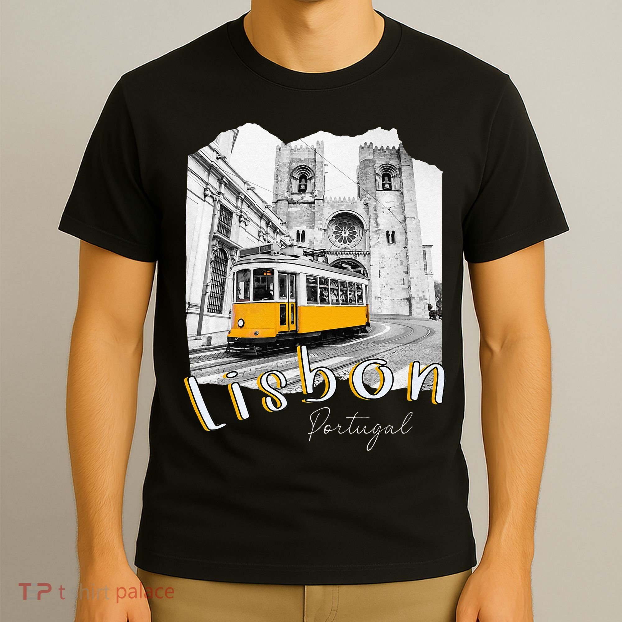 Lisbon Portugal Tram Portuguese Souvenirs Lisboa Lisbon City T-Shirt