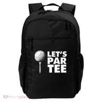Lets Par Tee Funny Golf Lover Game Day Backpack thumb 0