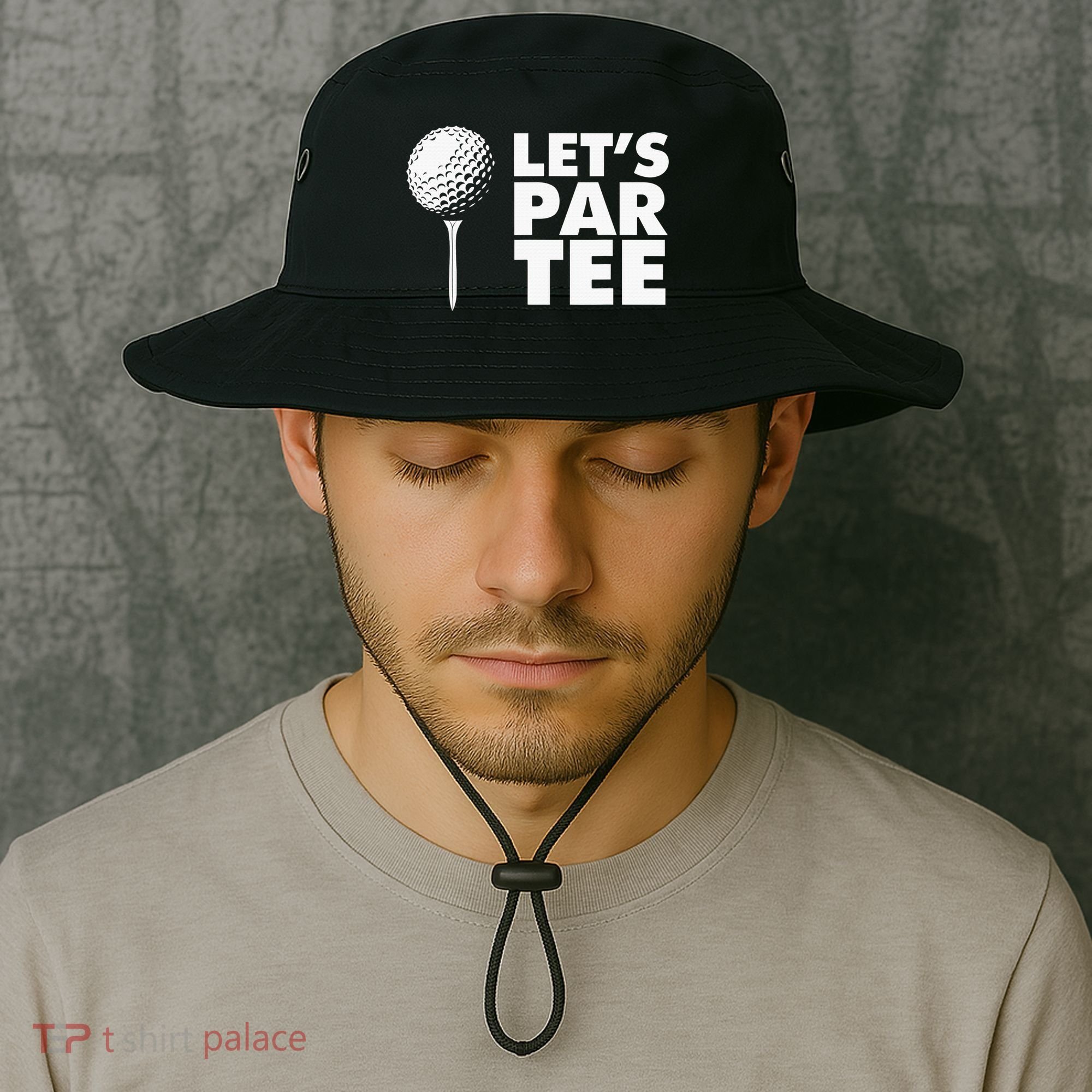 Lets Par Tee Funny Golf Lover Game Day Bucket Hat