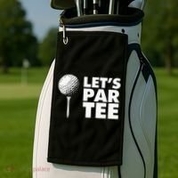 Lets Par Tee Funny Golf Lover Game Day Golf Towel thumb 2
