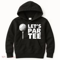 Lets Par Tee Funny Golf Lover Game Day Kids Hoodie thumb 0