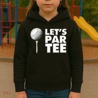 Lets Par Tee Funny Golf Lover Game Day Kids Hoodie thumb 3