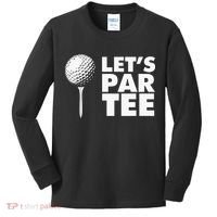 Lets Par Tee Funny Golf Lover Game Day Kids Long Sleeve Shirt thumb 0