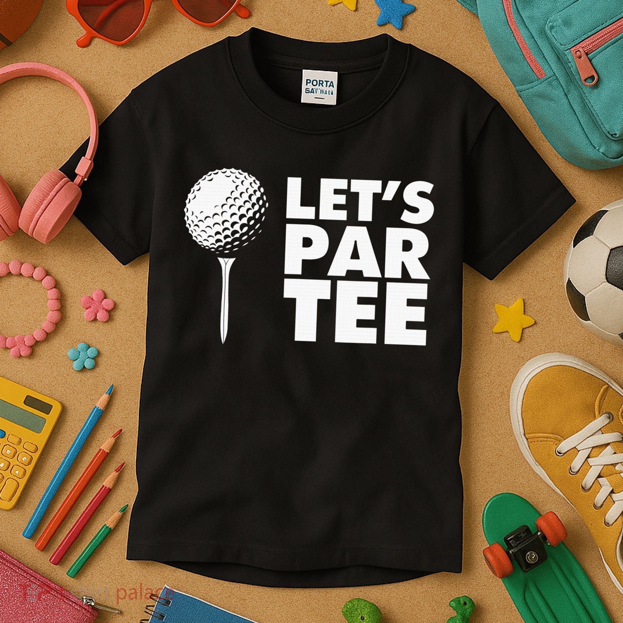 Lets Par Tee Funny Golf Lover Game Day Kids T-Shirt