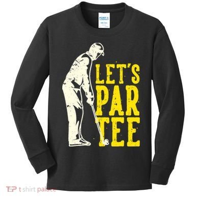 Let's Par Tee Golf Kids Long Sleeve Shirt