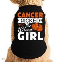 Leukemia Picked The Wrong Girl Doggie Tank thumb 0