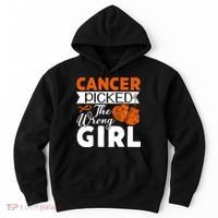 Leukemia Picked The Wrong Girl Hoodie thumb 0