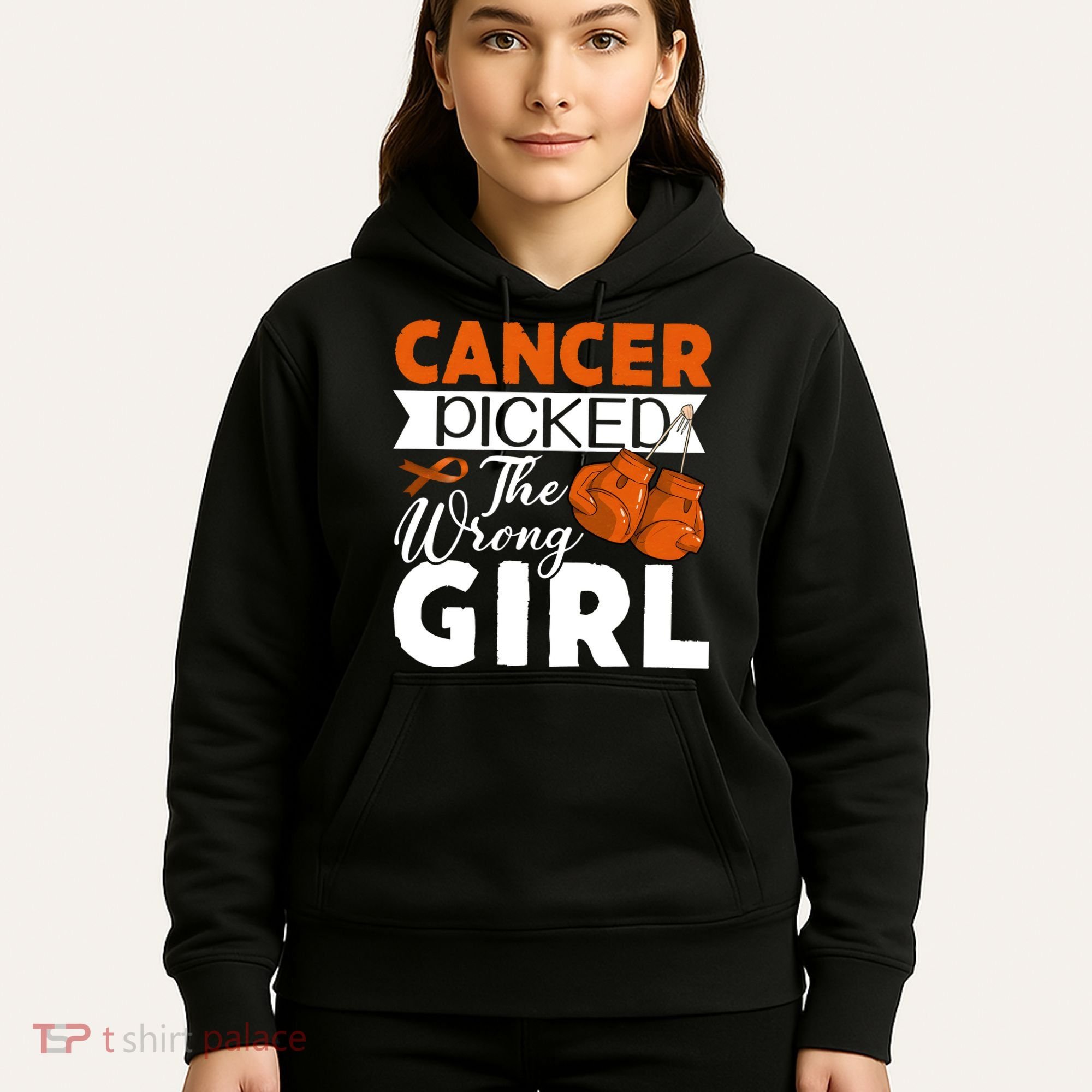 Leukemia Picked The Wrong Girl Hoodie
