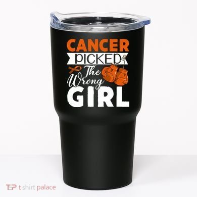 Leukemia Picked The Wrong Girl Tumbler