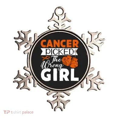 Leukemia Picked The Wrong Girl Ornament