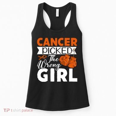 Leukemia Picked The Wrong Girl Women's Tank Top