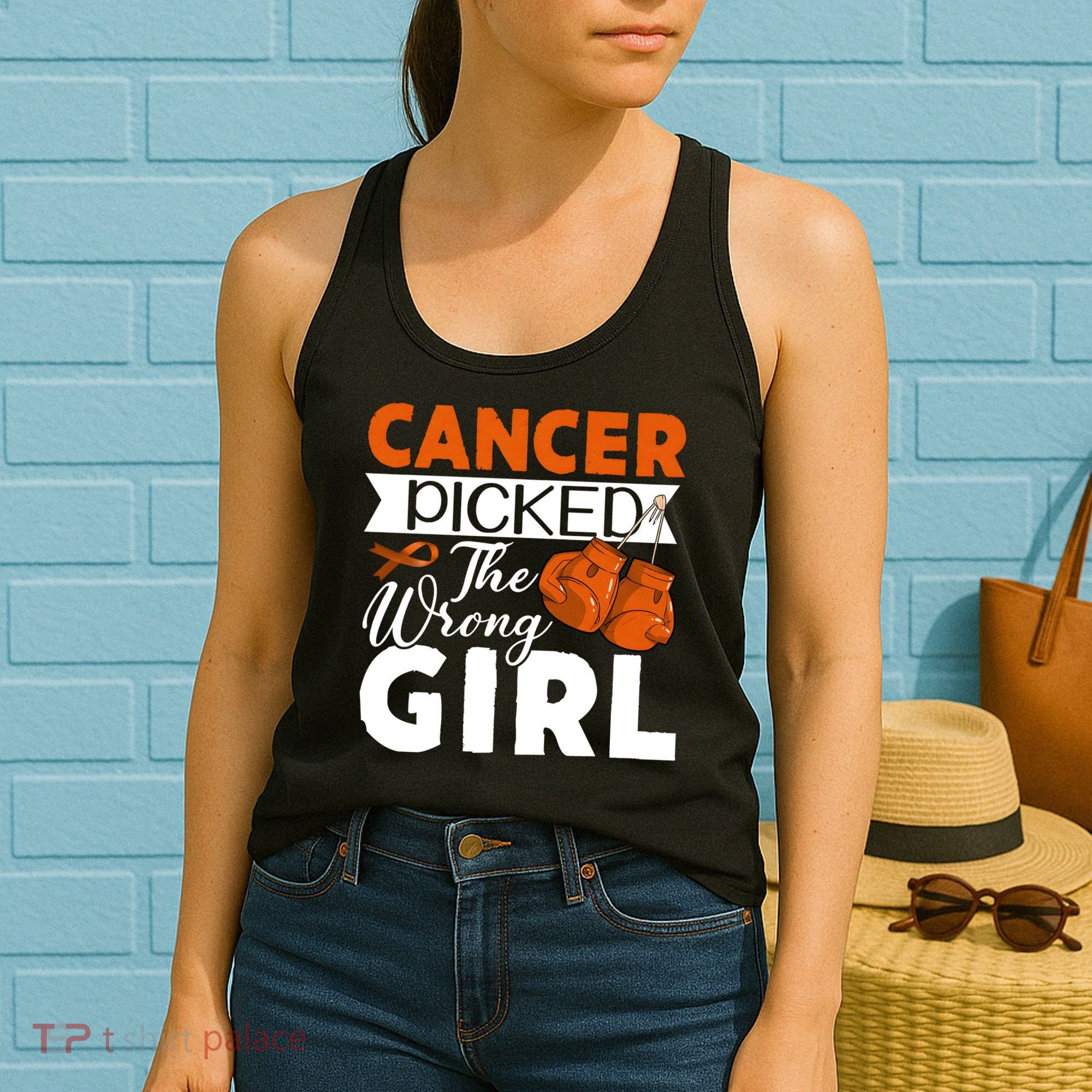Leukemia Picked The Wrong Girl Women's Tank Top