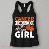 Leukemia Picked The Wrong Girl Women's Tank Top thumb 3