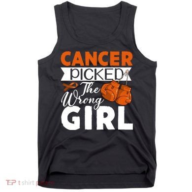 Leukemia Picked The Wrong Girl Tank Top