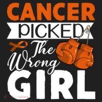 Leukemia Picked The Wrong Girl Golf Towel thumb 3