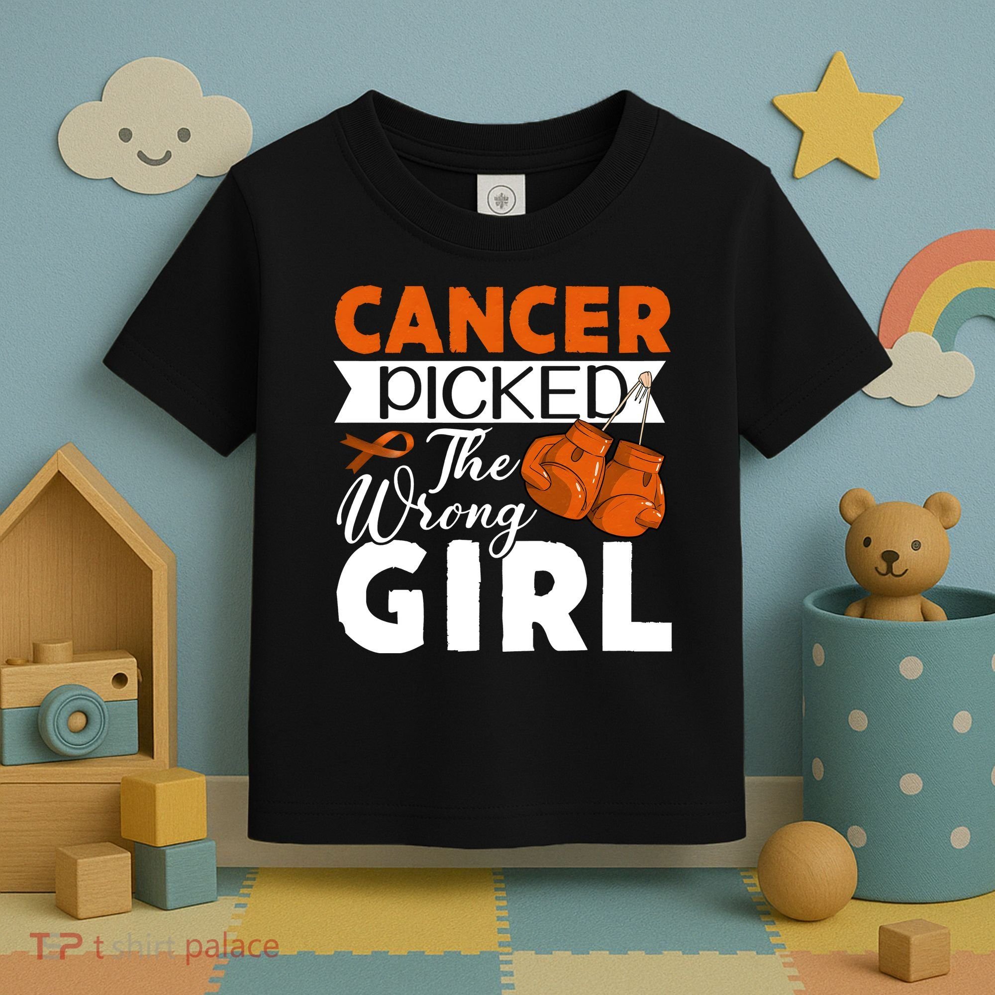 Leukemia Picked The Wrong Girl Toddler T-Shirt