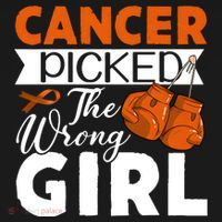 Leukemia Picked The Wrong Girl Kids Hoodie thumb 5