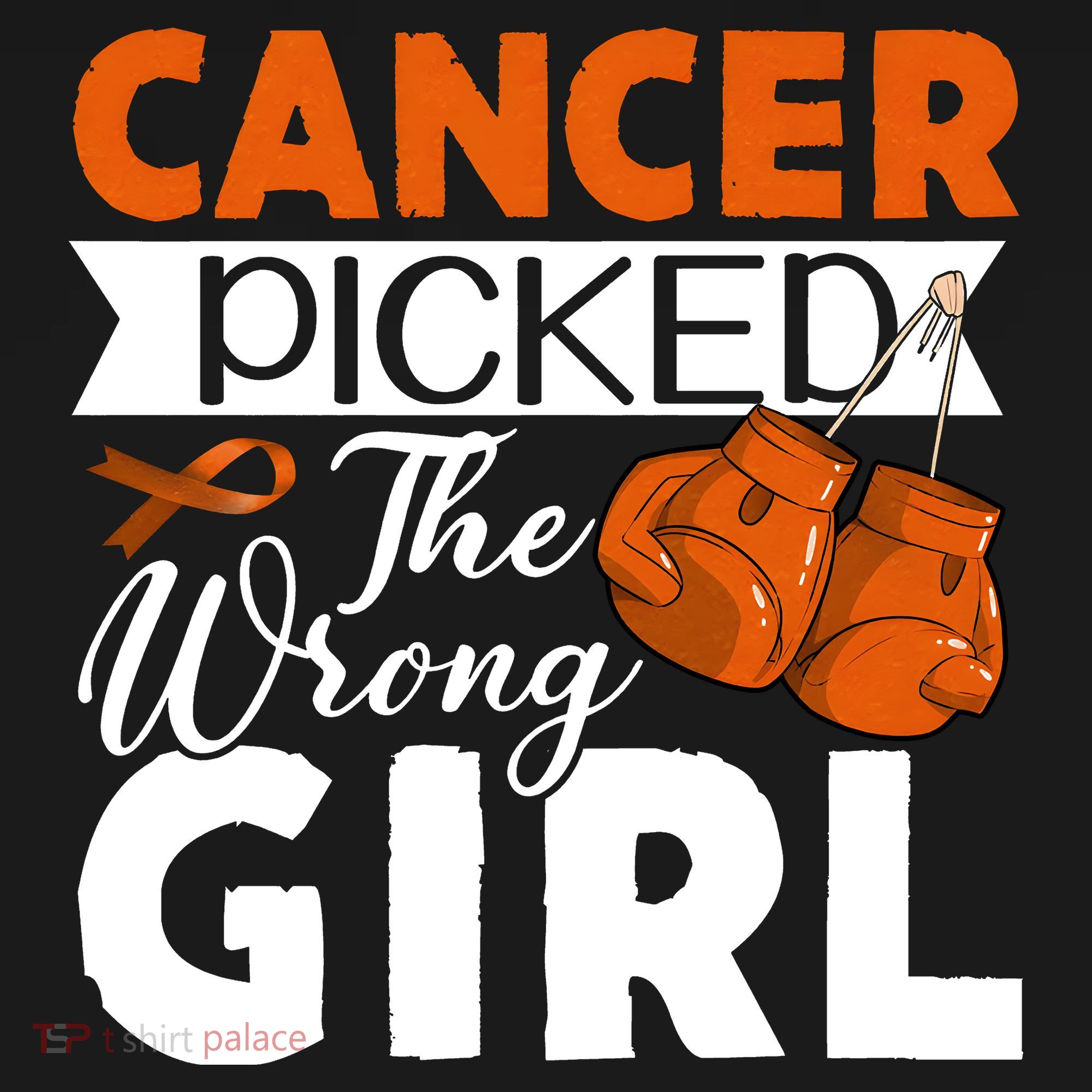Leukemia Picked The Wrong Girl Kids T-Shirt