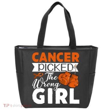 Leukemia Picked The Wrong Girl Tote Bag