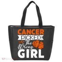 Leukemia Picked The Wrong Girl Tote Bag thumb 0