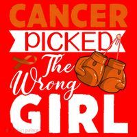Leukemia Picked The Wrong Girl Santa Hat thumb 1