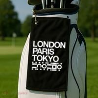 London Paris Tokyo Krakoa Golf Towel thumb 2