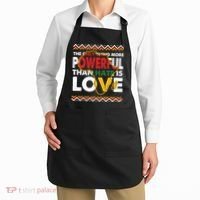 Love Powerful Than Hate Black History Month Apron thumb 2