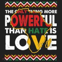 Love Powerful Than Hate Black History Month Beanie thumb 2