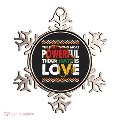 Love Powerful Than Hate Black History Month Ornament