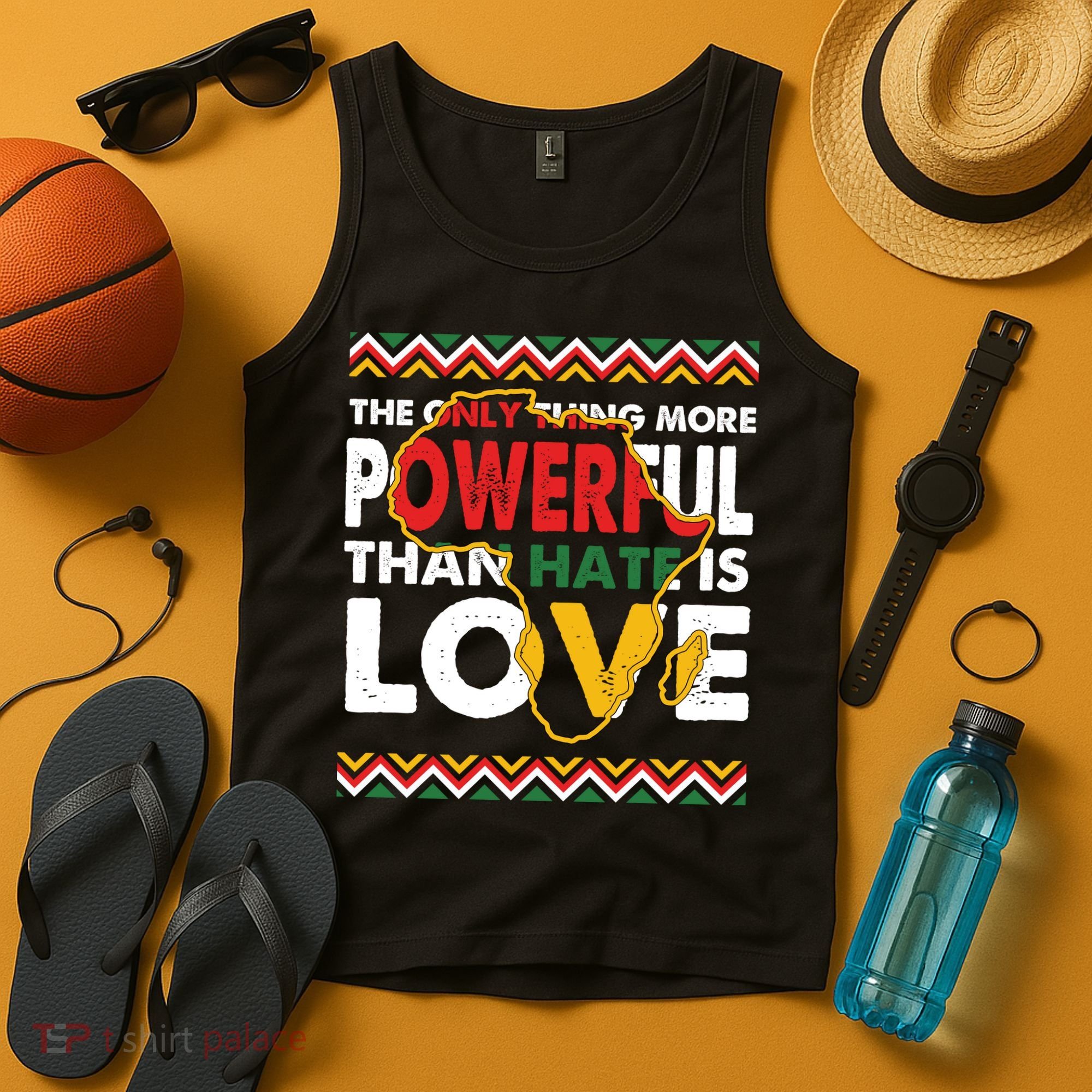 Love Powerful Than Hate Black History Month Tank Top