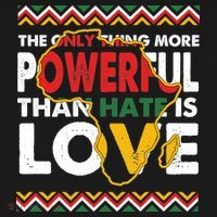 Love Powerful Than Hate Black History Month Women's Long Sleeve Shirt thumb 2