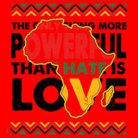 Love Powerful Than Hate Black History Month Santa Hat thumb 1