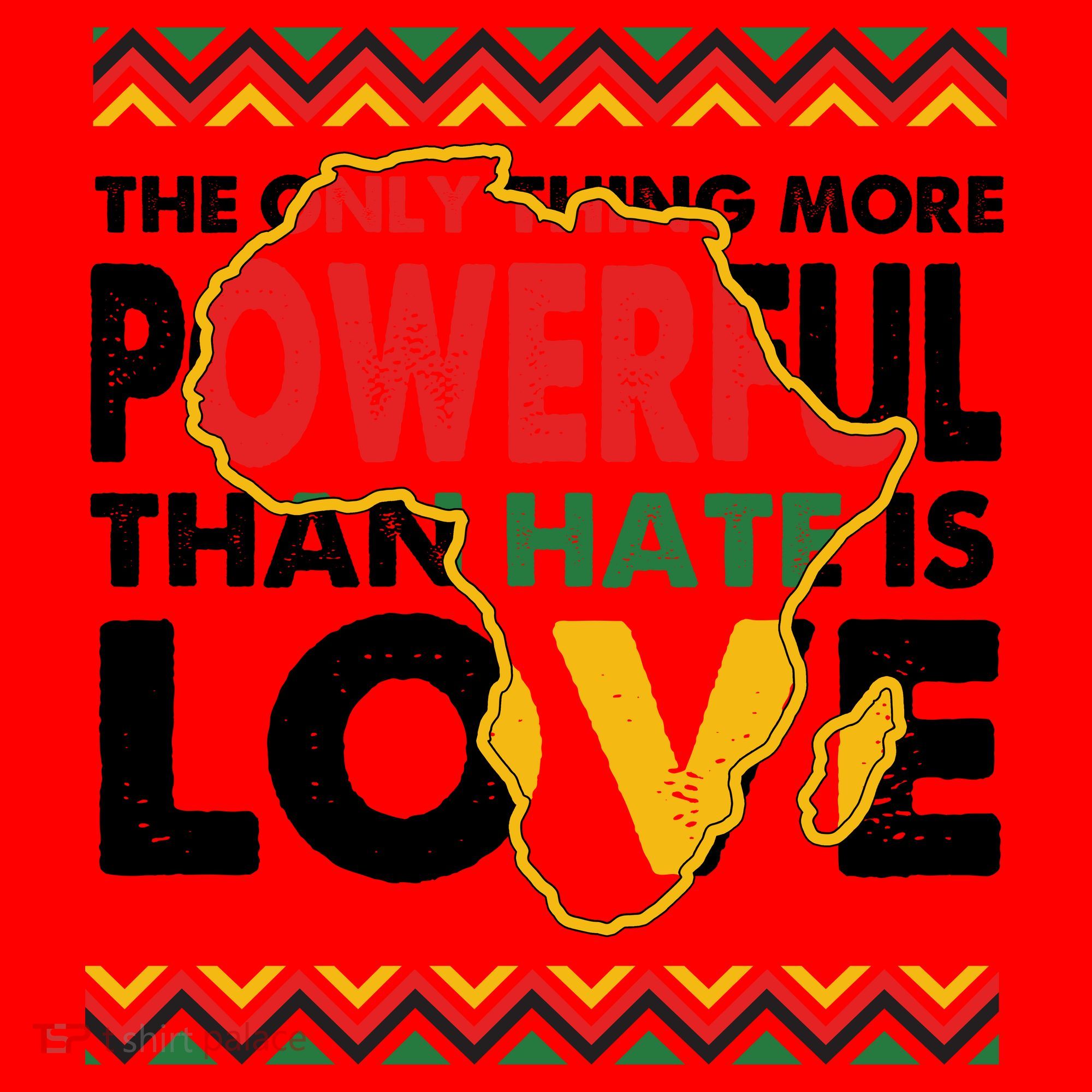 Love Powerful Than Hate Black History Month Santa Hat