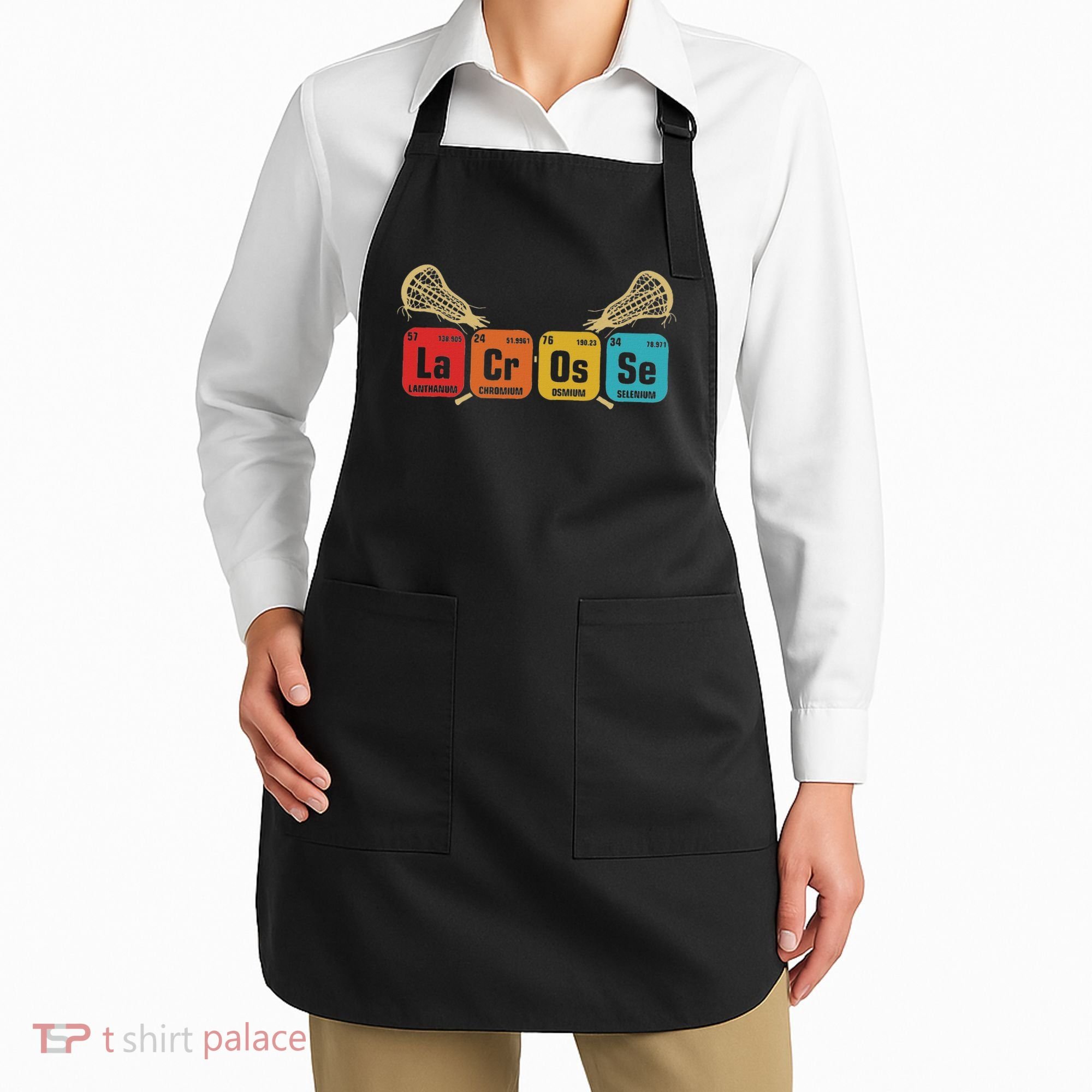 Lacrosse Periodic Table Of Elements Chemistry Sport Apron