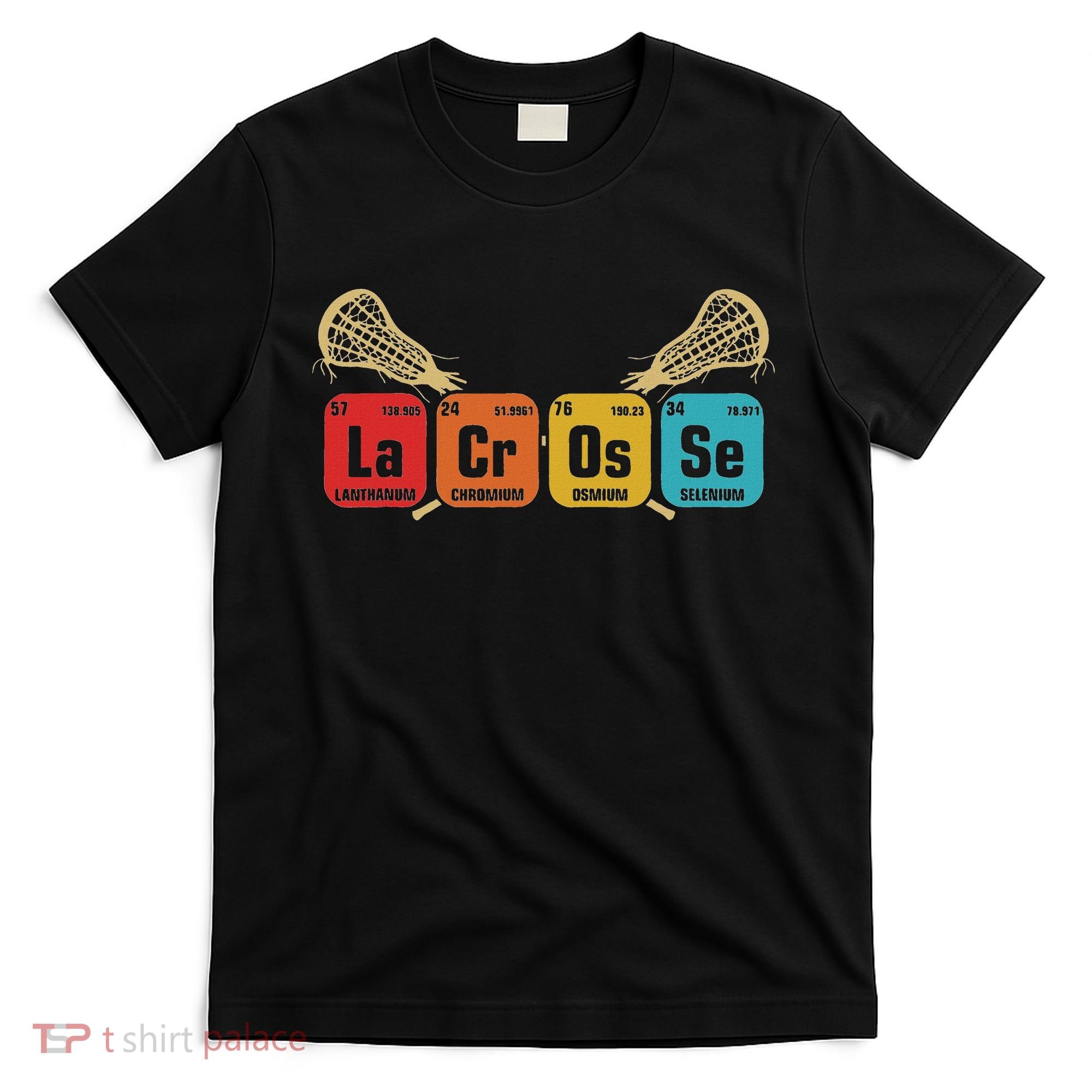 Lacrosse Periodic Table Of Elements Chemistry Sport T-Shirt