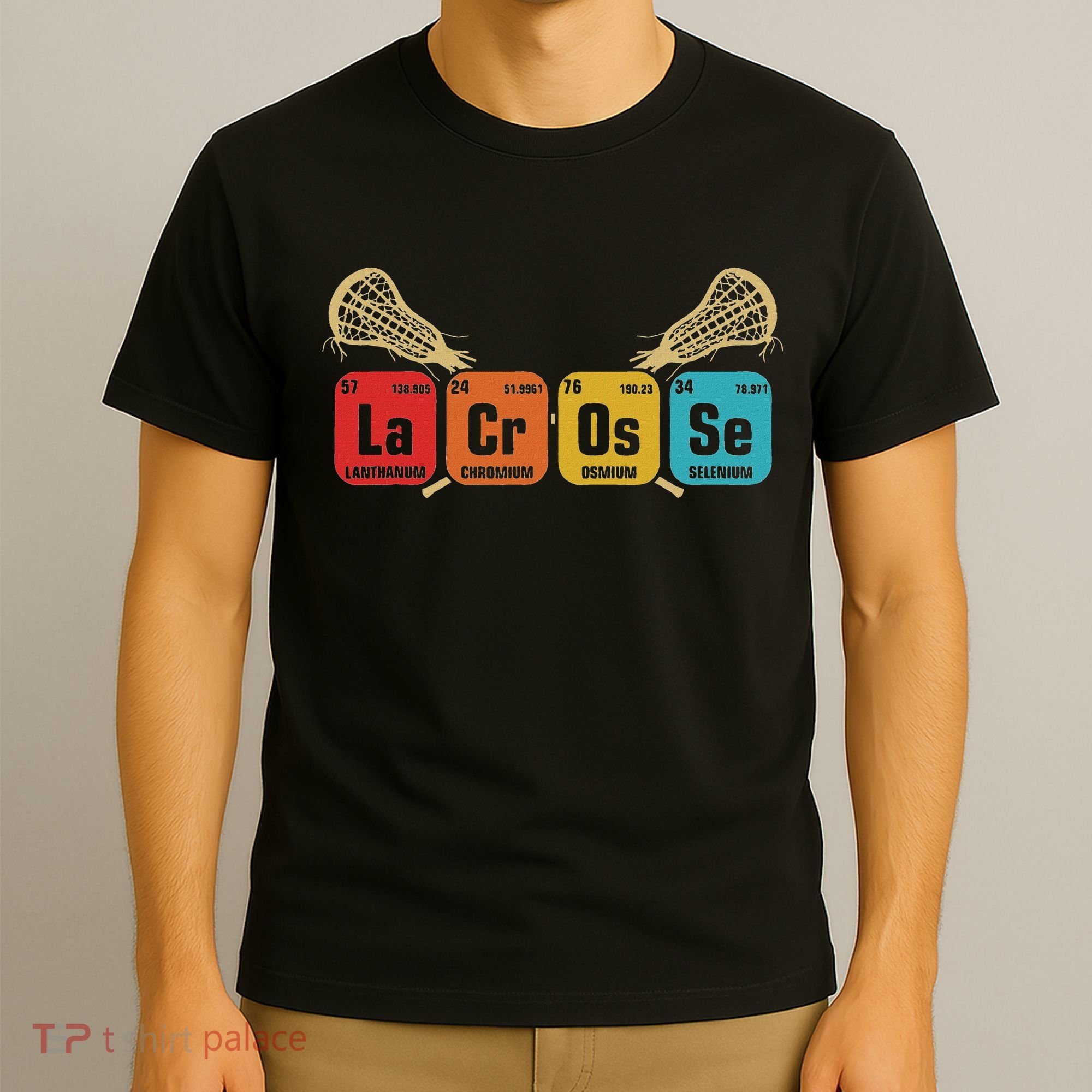 Lacrosse Periodic Table Of Elements Chemistry Sport T-Shirt