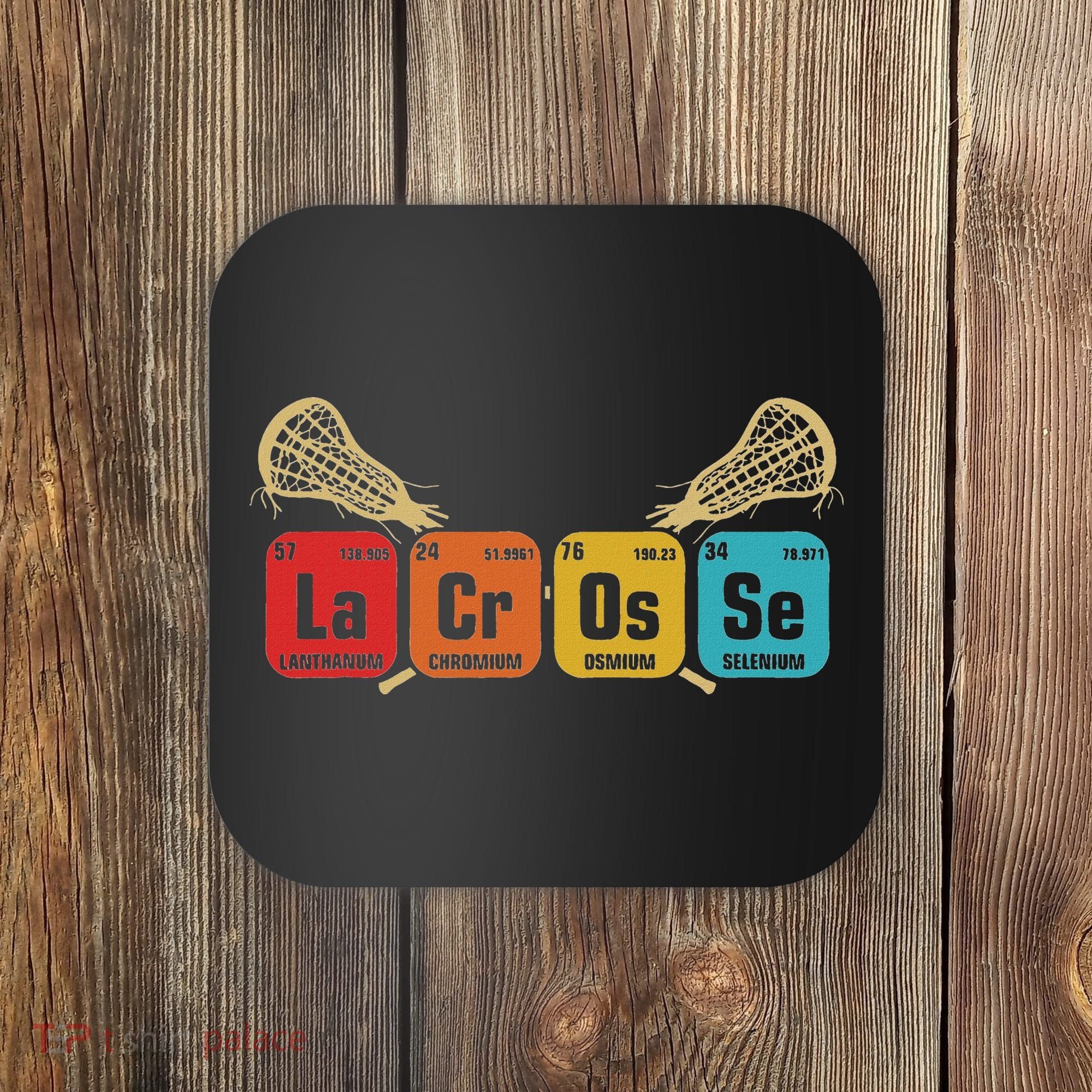 Lacrosse Periodic Table Of Elements Chemistry Sport Coaster