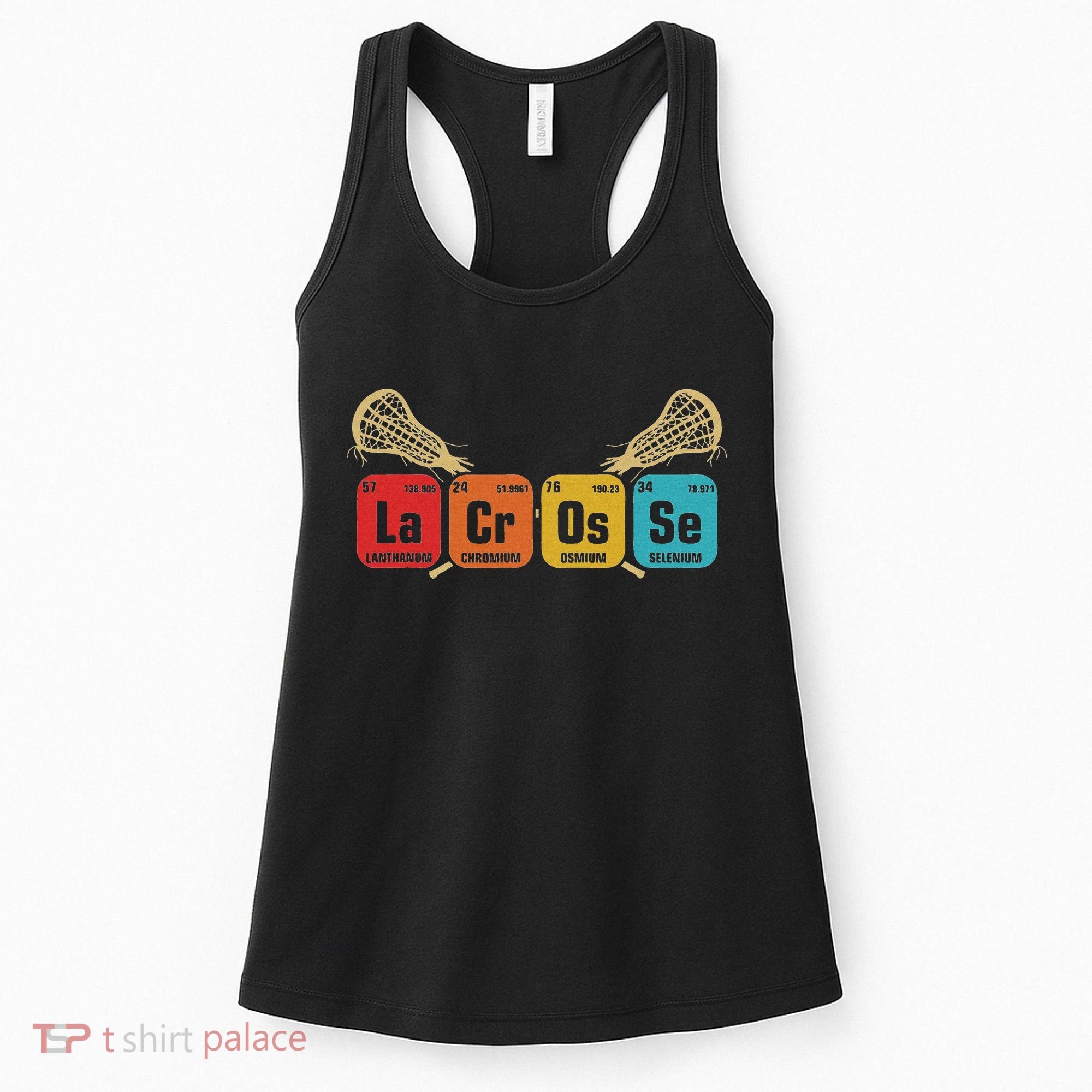 Lacrosse Periodic Table Of Elements Chemistry Sport Women's Tank Top