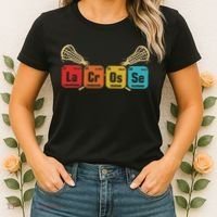 Lacrosse Periodic Table Of Elements Chemistry Sport Women's T-Shirt thumb 2