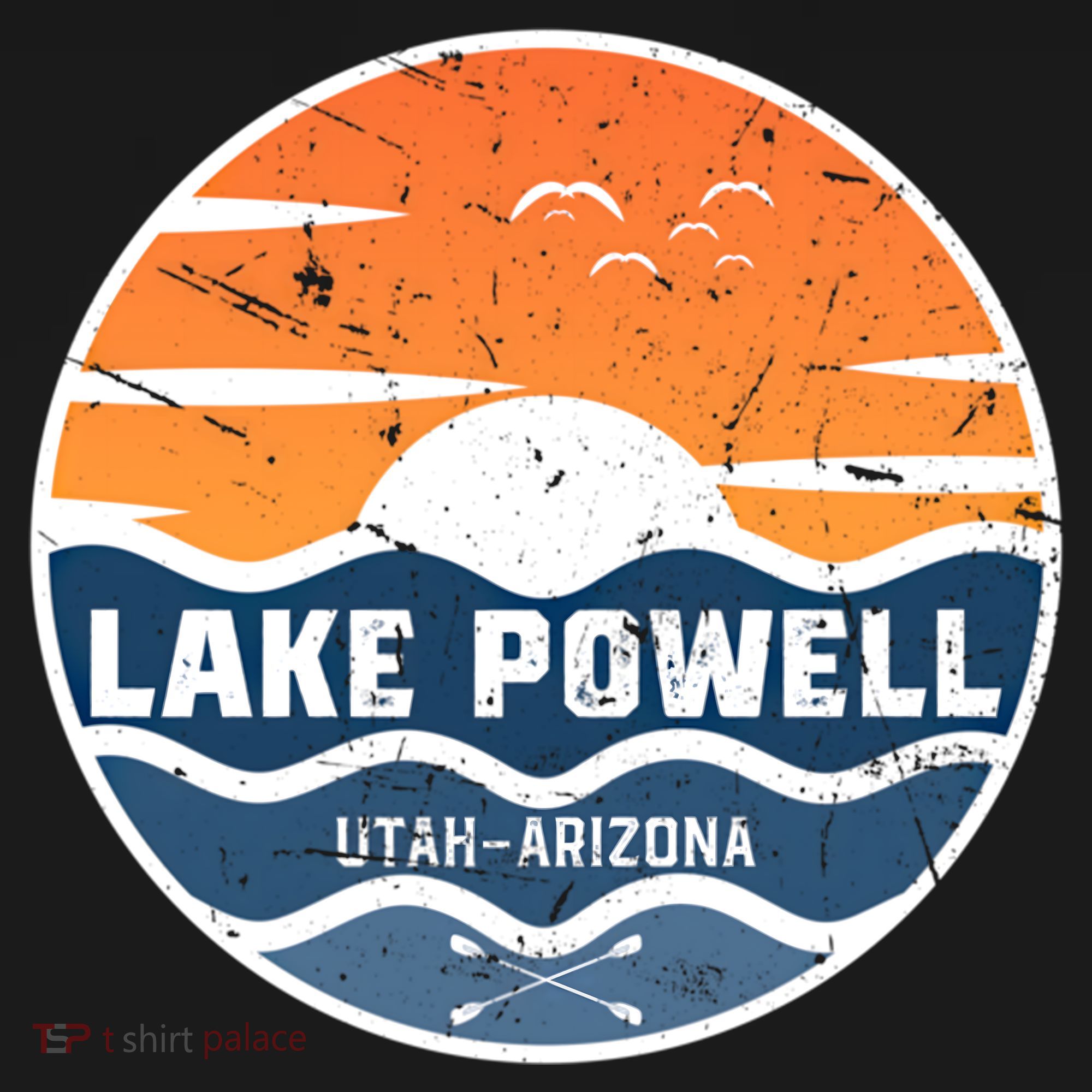 Lake Powell Utah Arizona Funny Gift Lake Powell Great Gift USA-Made Doggie Bandana