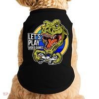 Lets Play Video Games T Rex Doggie Tank thumb 0
