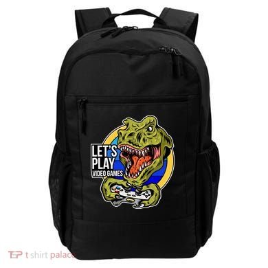 Lets Play Video Games T Rex Backpack